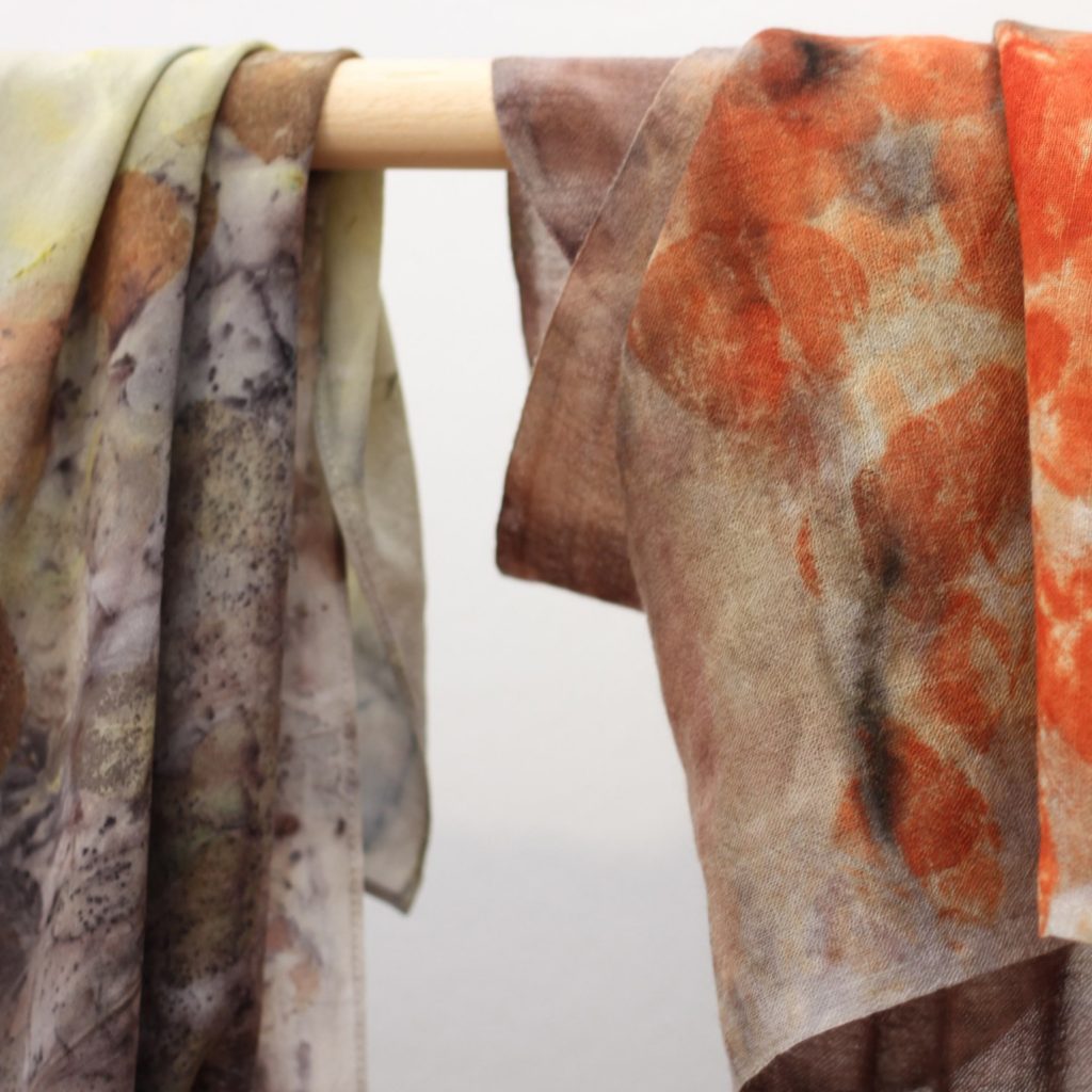 Sjaal verven met natural dye
